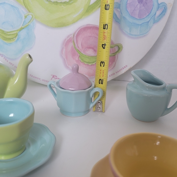 Rosanna Child's Tea For Me Too 13-Piece Ceramic Tea Party Set - Picture 12 of 17